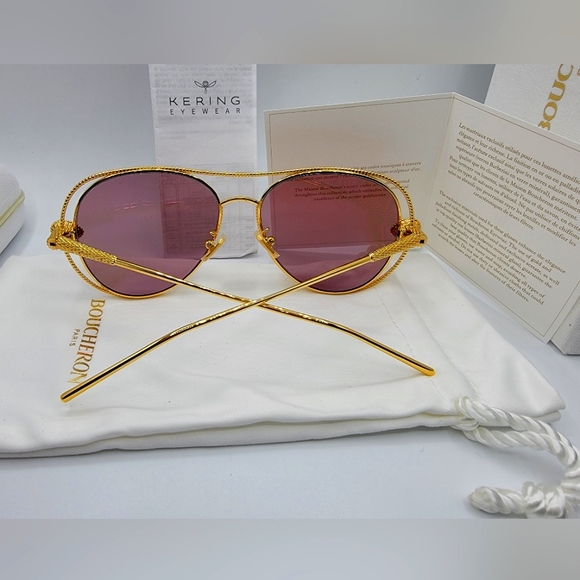 🏆Boucheron Paris BC0030S 006‼️Size 55-15-140‼️Palladium plated‼️ - Picture 15 of 16